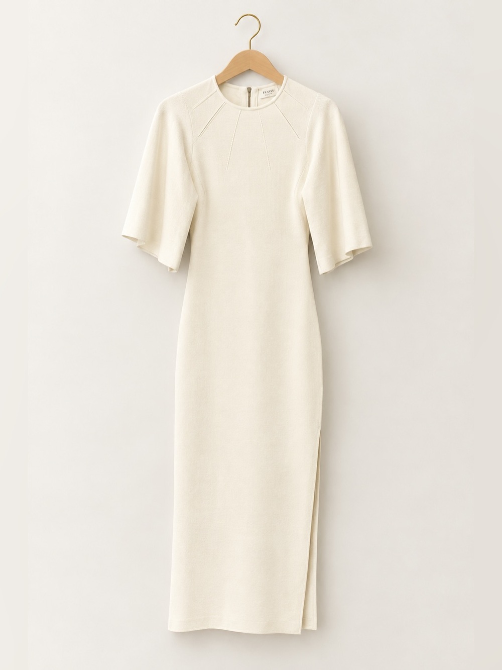 Ted Baker Midi Dress in Cream Size 1 Like New